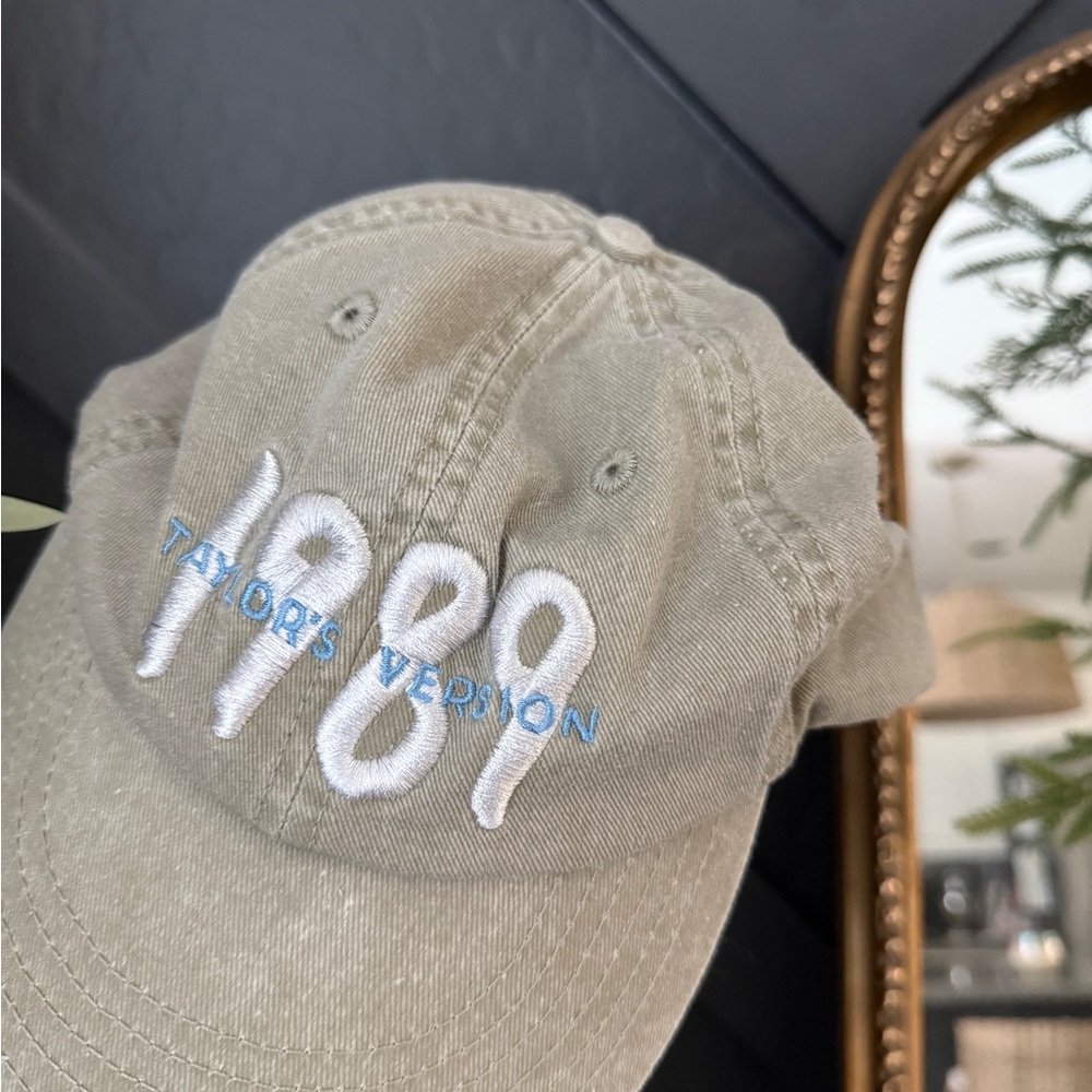 Taylor Swift Beige Cap with Embroidered 1989